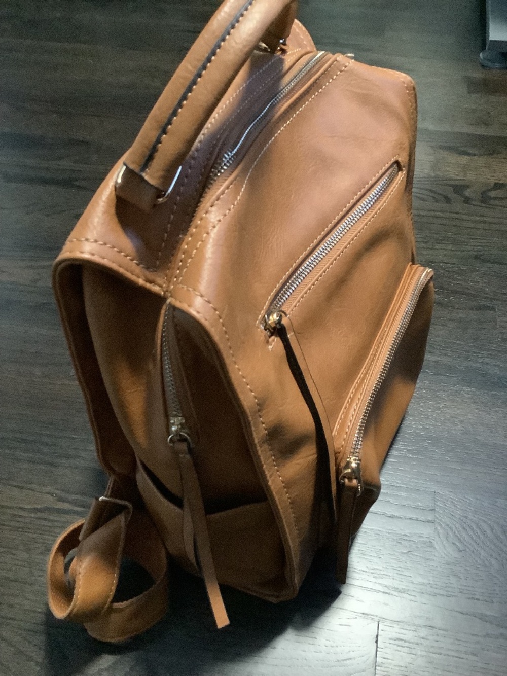 Vegan Leather Backpack